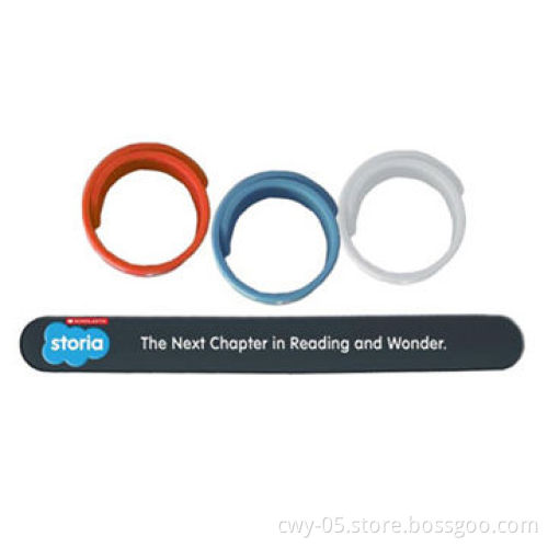 Customized Logo Printed Silicone Slap Bracelet